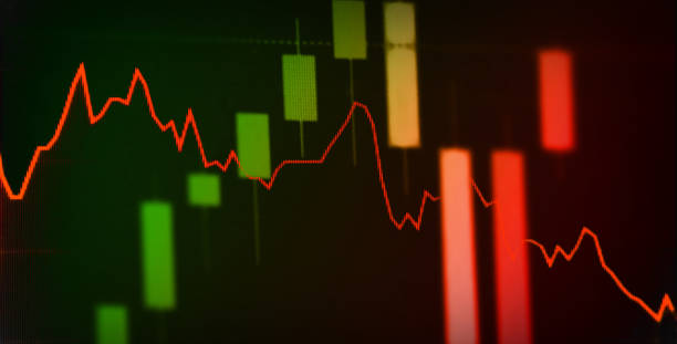 istock economic impact concept graph chart diagram on screen down global crisis business finance. Selective focus. 1216361272