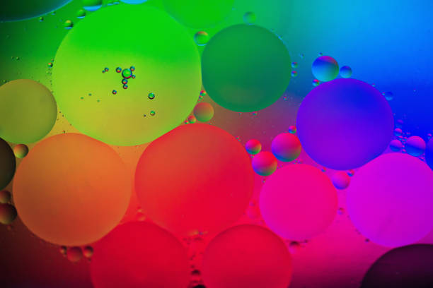 istock Rainbow abstract background picture made with oil, water and soap 1216366645