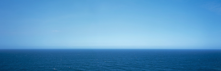 Panoramic view of caribbean sea