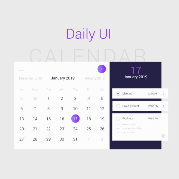 Calendar Ui Vector 17,800+ Calendar Ui Stock Illustrations, Royalty-Free Vector Graphics ...