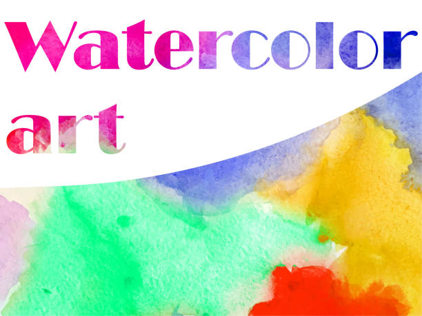 istock Abstract artistic colorful background - Picturesque watercolor banner. 1216369189