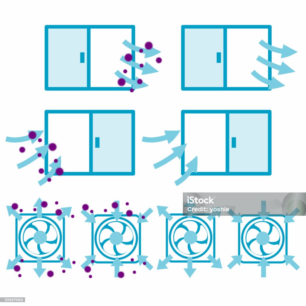 Vector Window Ventilation Windows For Ventilation Stock Illustration - Download Image Now - Air ...