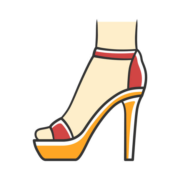 High Heels Sandals Cartoon Illustrations, Royalty-Free Vector Graphics ...