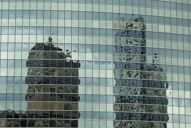 istock Reflection of office buildings on windows 121637959