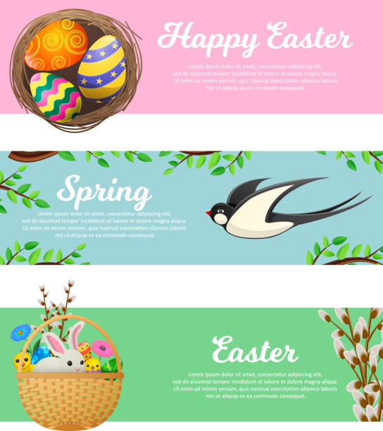 Spring Easter Footer 1,400+ Easter Header Stock Illustrations, Royalty-Free Vector Graphics ...
