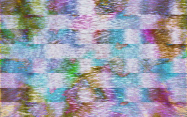 istock Abstract  colorful   glitch  with noise pixel background ,  Unique  modern art  background 1216384495