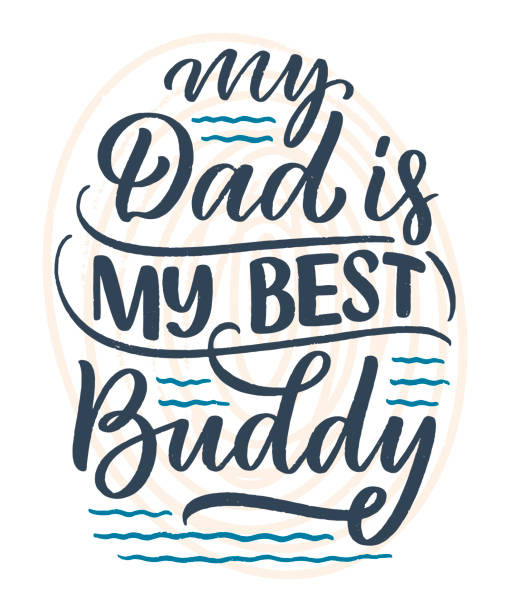 istock Funny hand drawn lettering quote for Father's day greeting card, great design for any purposes. Typography poster. Cool phrase for t shirt print. Inspirational slogan. Vector 1216387028