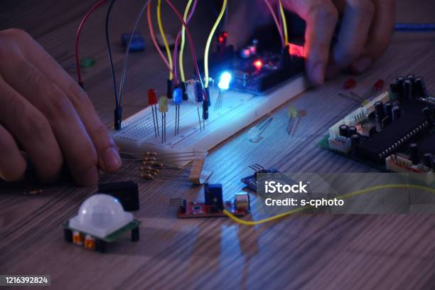 An Engineer Working On Opensource Hardware And Software Project ...
