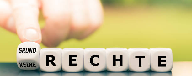 istock Hand turns dice and changes the German expression 