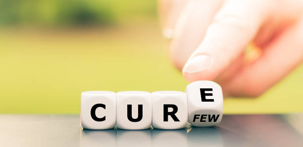 istock Hand turns dice and changes the word 