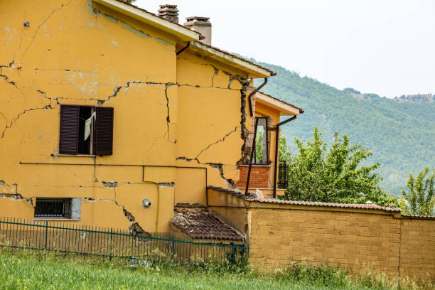 Destroyed House after earthquake in Italy