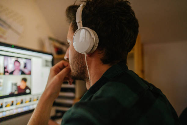 istock Having a video conference call with colleagues 1216400557