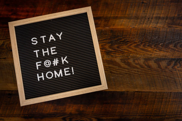 istock Stay the F@#k Home Copy Space 1216404307