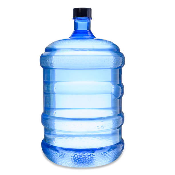 istock Water gallon in blue plastic isolated on white background with clipping path. 1216405676