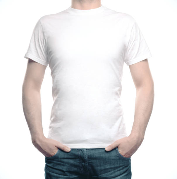 istock Man in blank T-shirt 1216409625