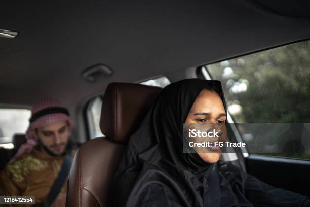 Arab Middle East People At Car Stock Photo - Download Image Now - Kuwait, Car Pooling, Modern