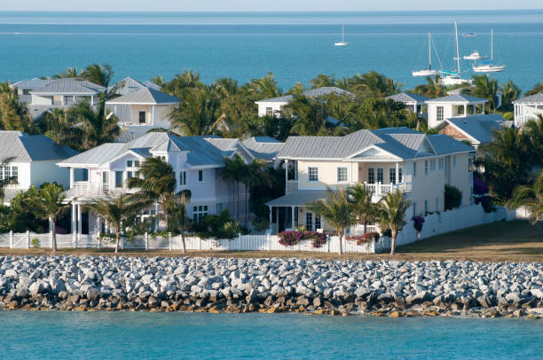 istock Key West Town Sunset Key Houses 1216415092