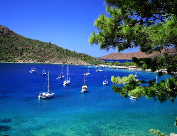 istock Datca Cove is a very famous touristic place in Turkey. Datca, Marmaris 1216415885