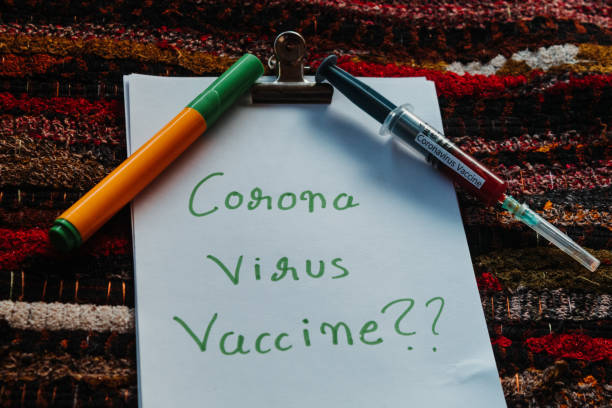 istock Corona Virus vaccine besides the pad 1216416480