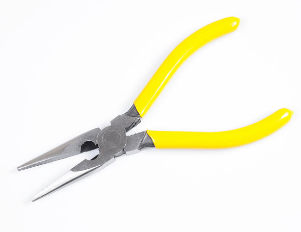 istock Open Needle Nose Pliers Isolated  on white 121642163