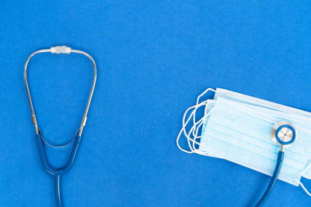 istock Healthcare concept on blue 1216422115