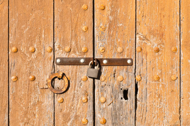 Old keyhole close up