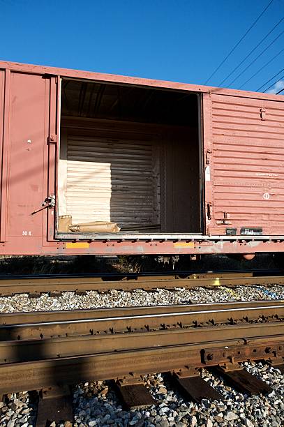 cargo train stock photo