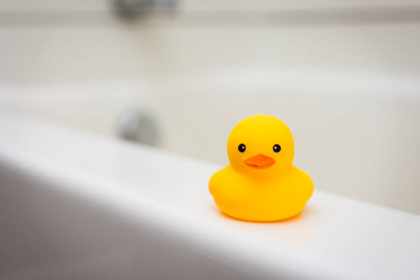 istock Yellow rubber duck bath toy 1216424958