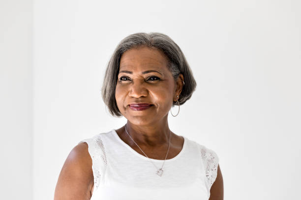 istock Confident senior woman smiles 1216426251