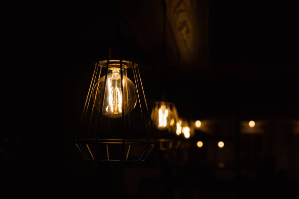 istock Pendant burning lights for interior decoration 1216426863