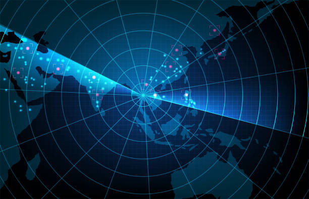 istock abstract background of futuristic technology scan target interface hud asia pacific maps,hightech screen concept 1216427818