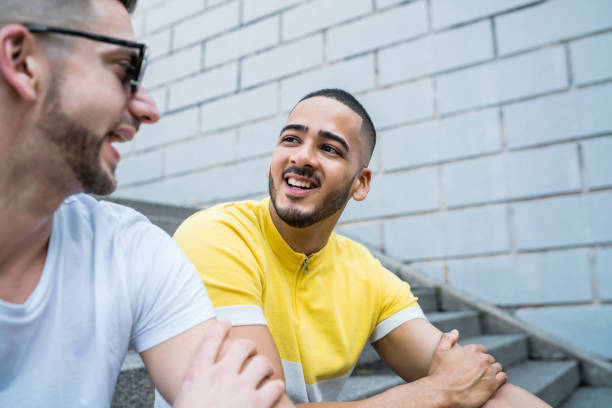 istock Gay couple spending time together. 1216433803
