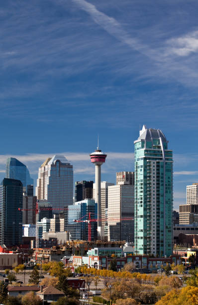 istock Vertical Image of Downtown Calgary Alberta in Fall 1216434153