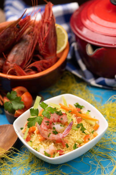 istock Fish couscous with prawns from Mazara del vallo 1216435182