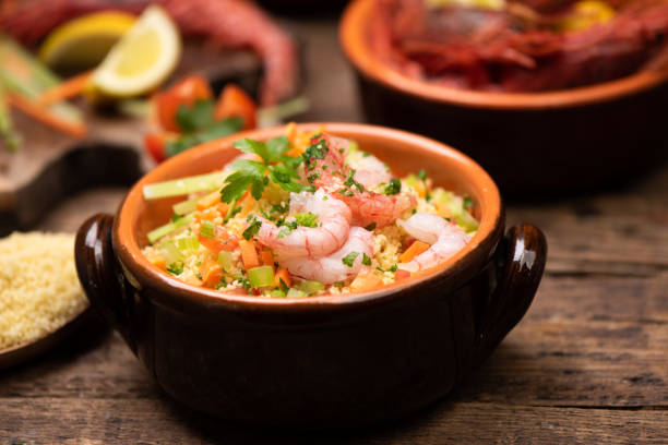 istock Fish couscous with prawns from Mazara del vallo 1216435554