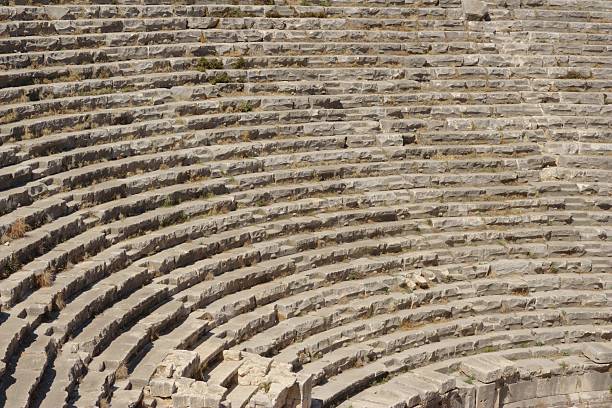 Fragment of ancient amphitheater stock photo