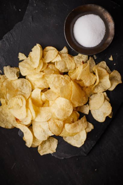 istock Potato chips for a tasty snack break. 1216442951