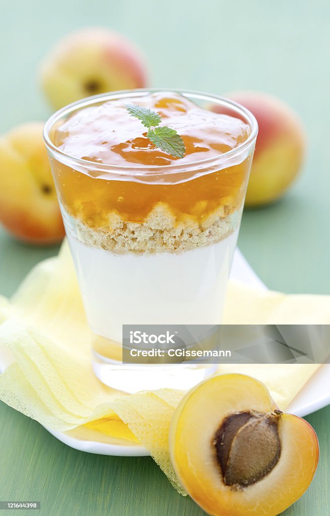 dessert with apricot  Apricot Stock Photo