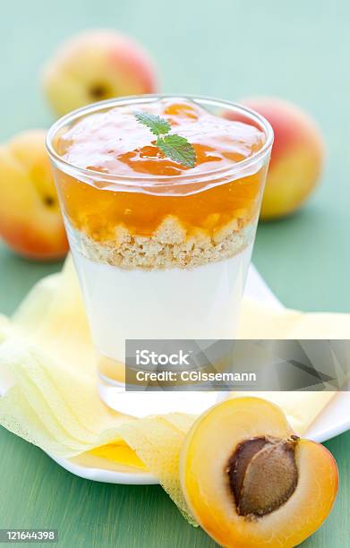 Dessert With Apricot Stock Photo - Download Image Now - Apricot, Trifle - Dessert, Color Image