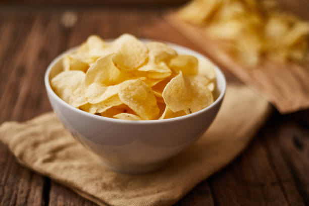 istock Potato chips for a tasty snack break. 1216444261