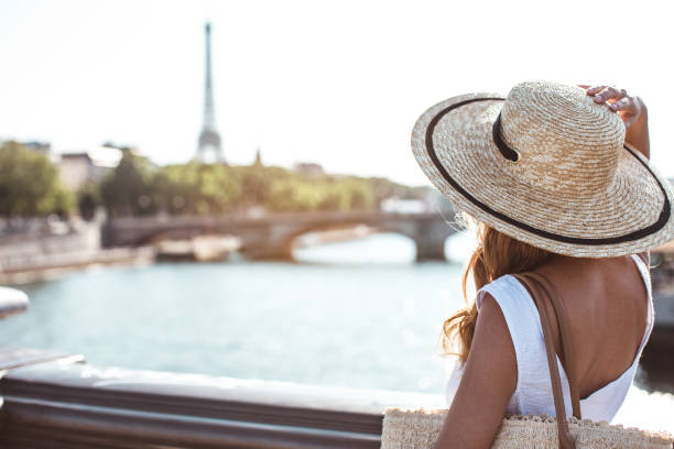 istock Young woman in Paris 1216445705