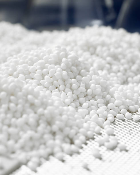 istock Closeup of a granule of white plastic polymer 1216446391