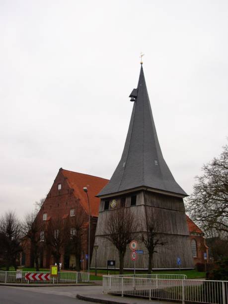 istock Wooden church in Jork 1216448499