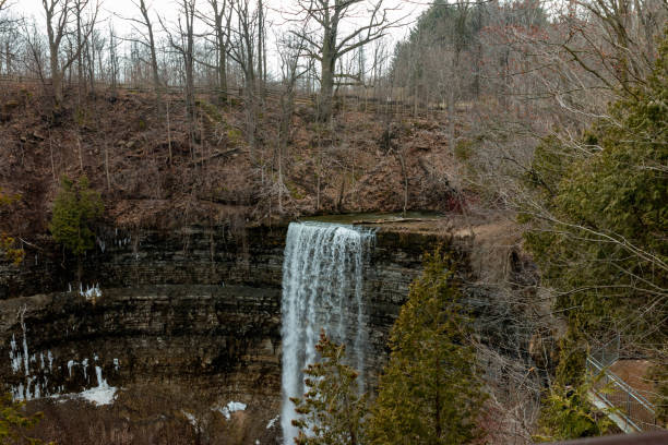istock Tews falls panoramic style photo in Hamilton Ontario 1216450906