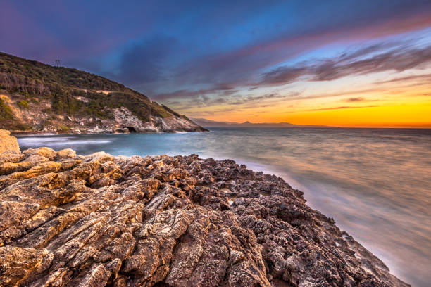 istock Sunset over Mediterranean sea 1216452180