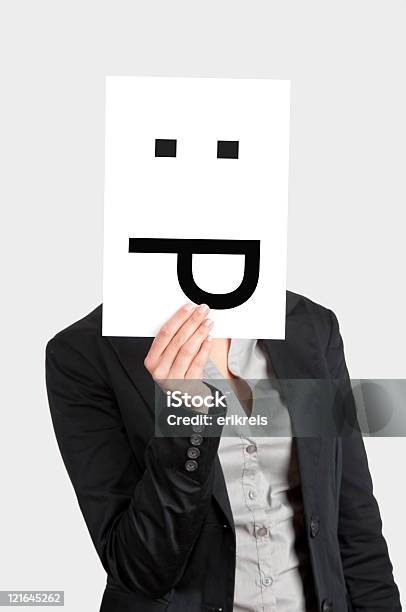 Silly Emoticon - Fotografie stock e altre immagini di Adulto - Adulto, Affari, Affissione