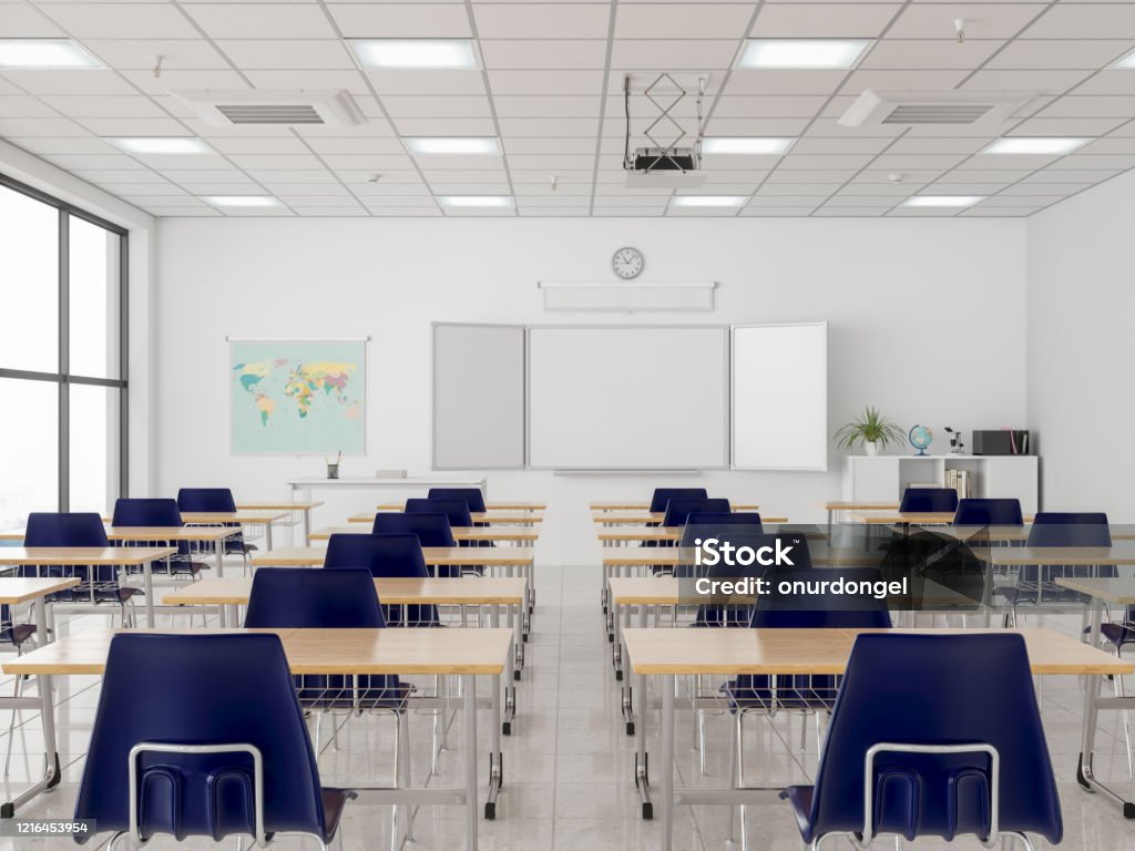 Empty Classroom Classroom Stock Photo