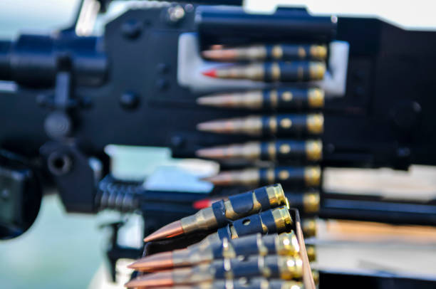 Loaded gun ready to shoot.