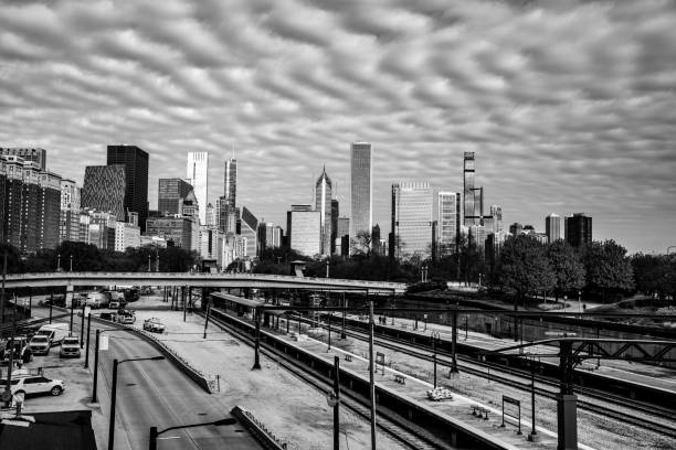 istock Views of downtown Chicago from Grant park 1216462678