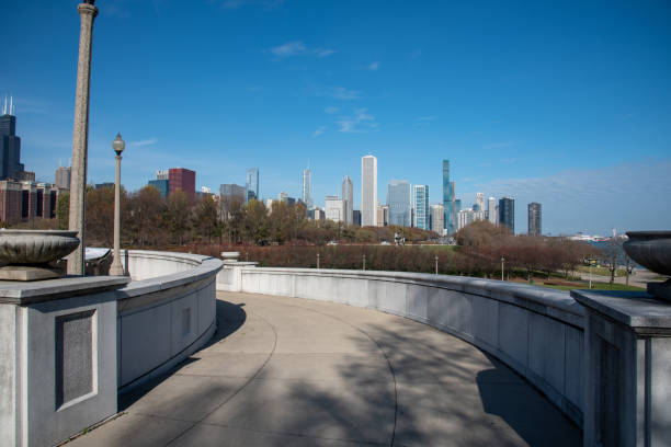 istock Views of downtown Chicago from Grant park 1216463435